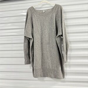 Halogen gray cashmere wool blend sweater 1X